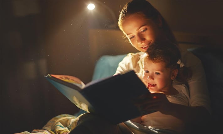 El momento mágico del cuento de antes de dormir