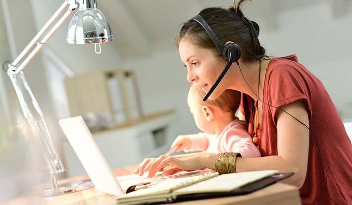 Trabajar con niños en casa: guía de supervivencia