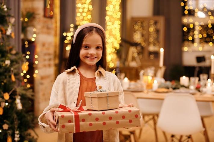 Felicitaciones de Navidad en inglés para niños y niñas